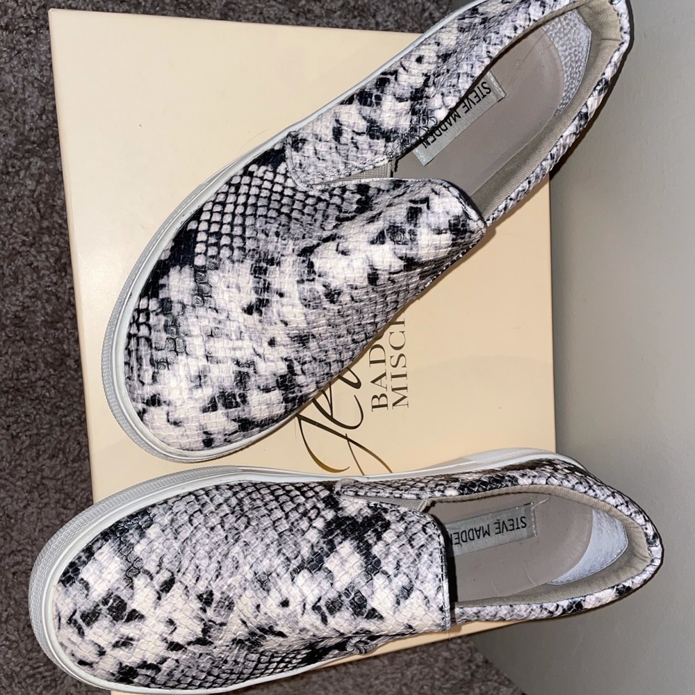 Steve Madden snakeskin sneakers